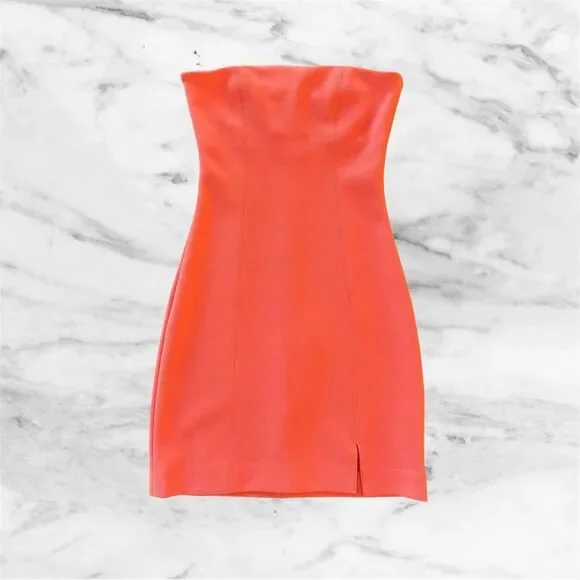 Bec + Bridge Cecily Mini Dress Blood Orange Fitted Cocktail Party